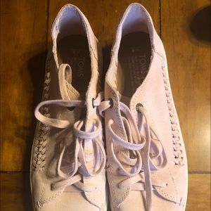 Toms pink suede sneakers